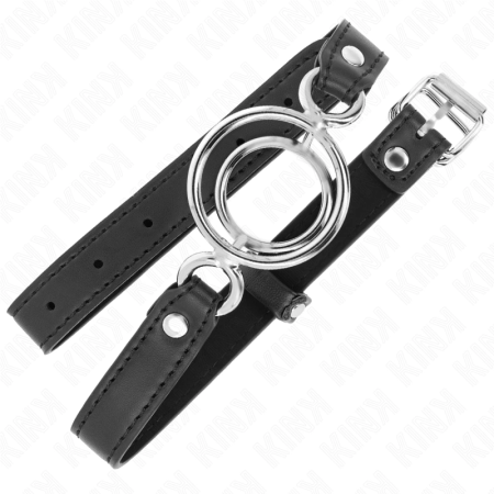 KINK Gag System Black - Adjustable Multi O-Rings, 63x2.5 cm, 5 cm Ring