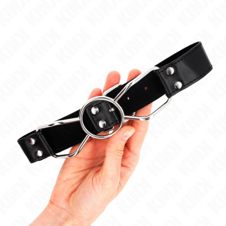 KINK Spider Mouth Gag 60x3 cm Size M - Adjustable Silicone & Metal System