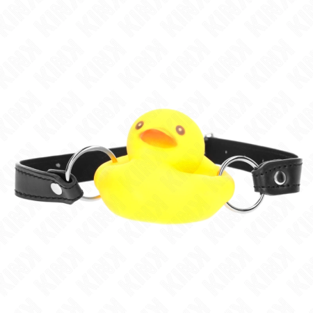 KINK Duck-Shaped Gag - Adjustable Silicone Restraint, Yellow Design