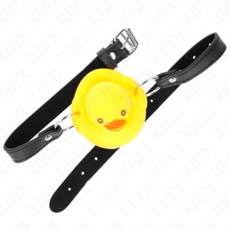 KINK Duck-Shaped Gag - Adjustable Silicone Restraint, Yellow Design