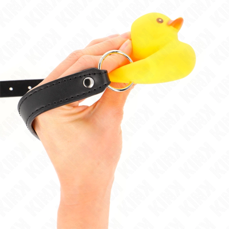KINK Duck-Shaped Gag - Adjustable Silicone Restraint, Yellow Design