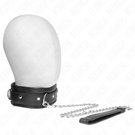 KINK Model 3 Adjustable Faux Leather Collar with Soft Sponge, 37-54 cm