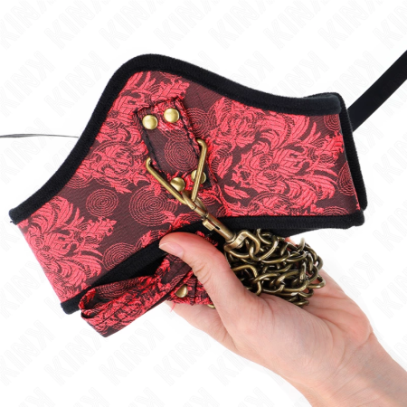 KINK Scandal Model Elegant Necklace with Lace Strap 75cm Black 44x10cm