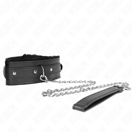 KINK Collar & Leash Set Black 65cm Adjustable 36-42cm High Comfort