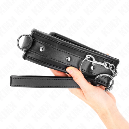 KINK Adjustable Metal Collar with Belt 65 cm - Model 1, 36.5-50 cm Range