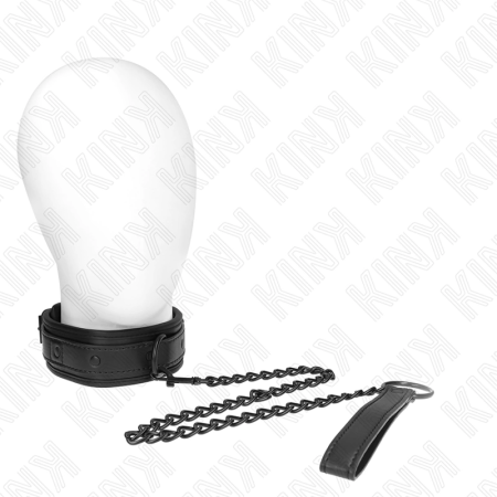 KINK Neoprene Bondage Collar Model 2 Adjustable 78cm with Belt Black