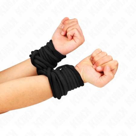 KINK Cotton Rope 10m Black - Soft Bondage Rope for Creative Restraint