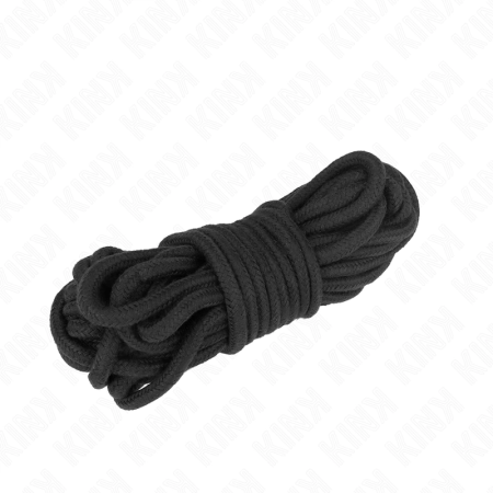 KINK Cotton Rope 5m Black - Soft Bondage Cord, Durable & Safe