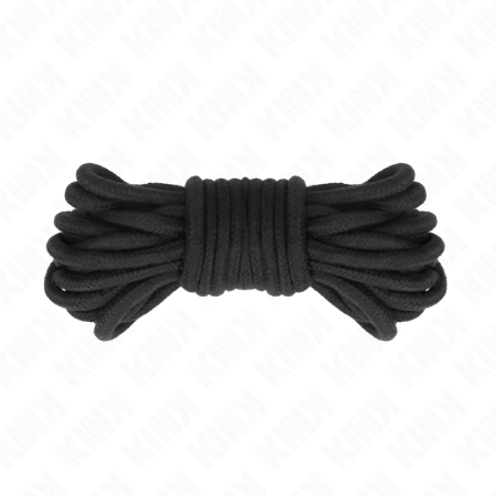 KINK Cotton Rope 5m Black - Soft Bondage Cord, Durable & Safe