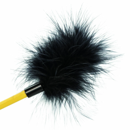 CalExotics Boundless Feather Crop Dual-Ended Faux Leather & Feather 53cm