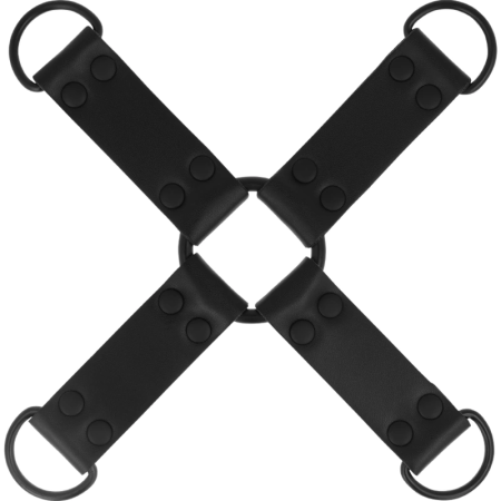 INTENSE FETISH Vegan Leather Multi-Limb Restraint System Black