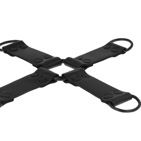 INTENSE FETISH Vegan Leather Multi-Limb Restraint System Black