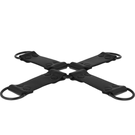INTENSE FETISH Vegan Leather Multi-Limb Restraint System Black