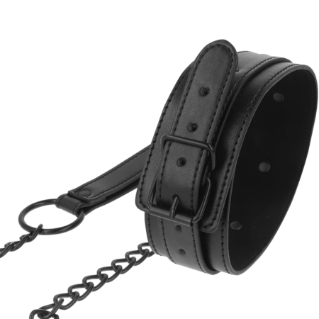 INTENSE FETISH Vegan Leather Adjustable Collar - Black, Unisex, Ethical
