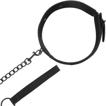 INTENSE FETISH Vegan Leather Adjustable Collar - Black, Unisex, Ethical