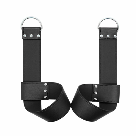 OHMAMA Fetish Adjustable Suspension Cuffs for Wrists or Ankles, Black
