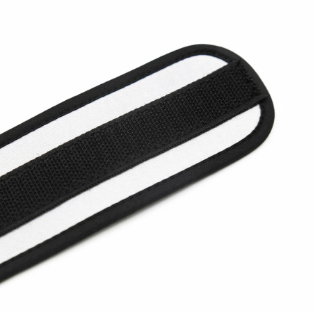 OHMAMA Grey Neoprene Wrist Cuffs - Adjustable Fetish Accessory