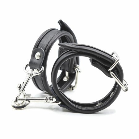 OHMAMA Premium Adjustable Leather Wrist Restraints - Universal Size