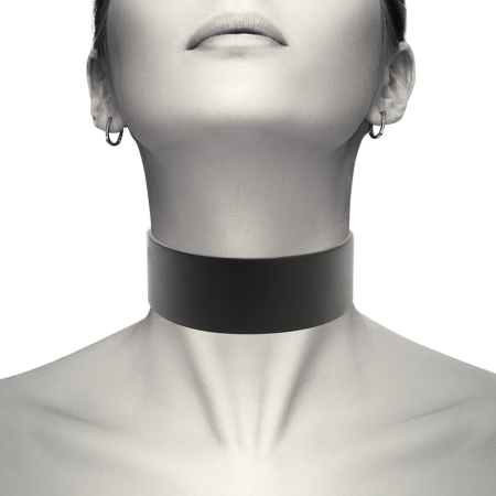 Coquette Chic Desire Vegan Leather Adjustable Black Choker - One Size