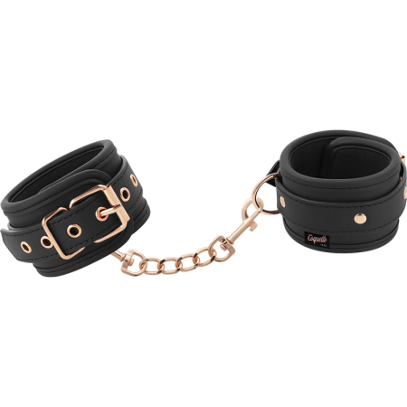 COQUETTE CHIC DESIRE Vegan Leather Adjustable Handcuffs Nickel-Free