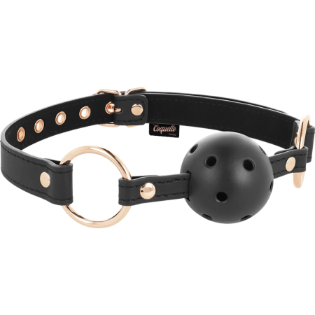 Coquette Chic Desire Breathable Vegan Leather Ball Gag Adjustable 66cm