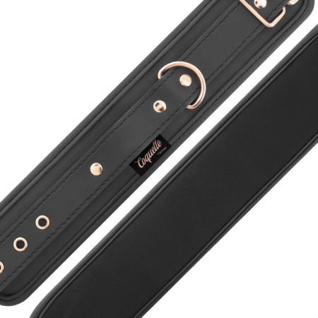 Coquette Chic Desire Fantasy Vegan Leather Ankle Cuffs with Neoprene Lining