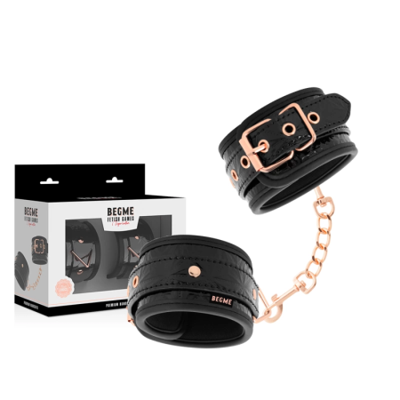 BEGME Black Edition Premium Adjustable Neoprene-Lined Handcuffs