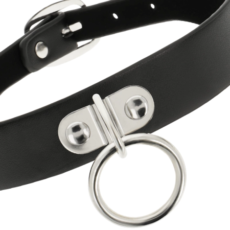 Coquette Chic Desire Vegan Leather Adjustable Collar - Elegant Accessory 43cm