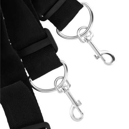 Darkness Versatile Adjustable Bed Restraint Kit - Neoprene & Nylon System