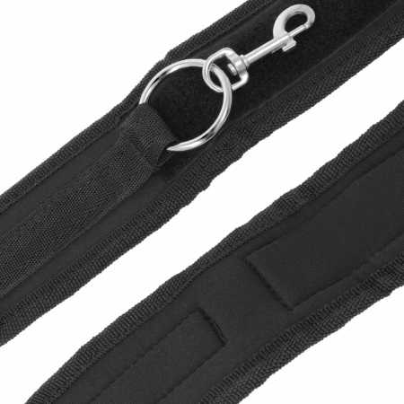 Darkness Neoprene Adjustable Handcuffs with Soft Inner Lining Black