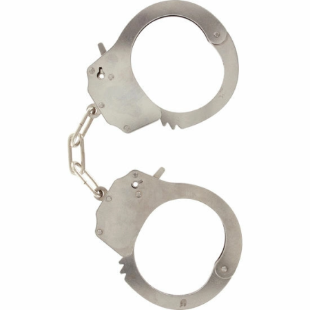 TOYJOY Metal Cuffs Adjustable Chrome Steel Chain Wrist Restraints