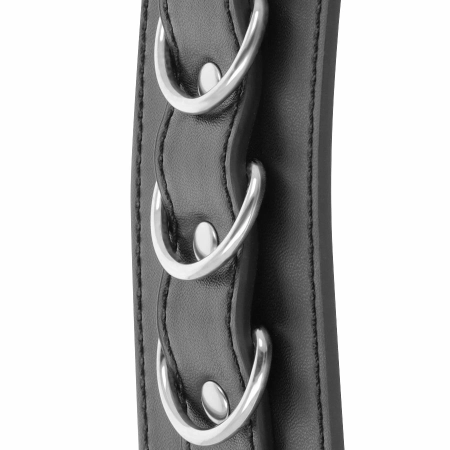 Darkness Adjustable PVC Leather Cuffs Black - Versatile Hand & Ankle Model