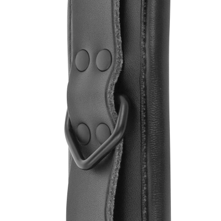 Darkness Adjustable Faux Leather Anklet & Wrist Restraints Black