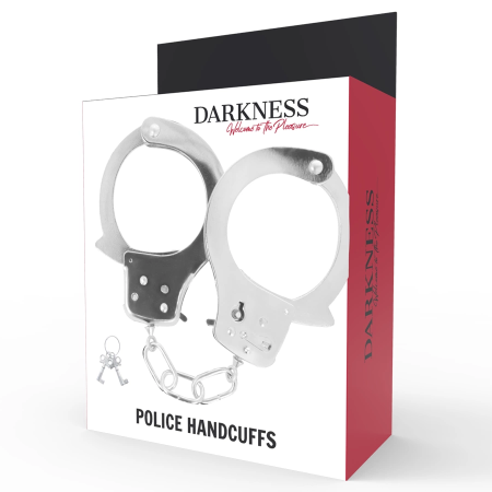 Darkness Metal Restraint Handcuffs with Keys - Secure Steel Locking System