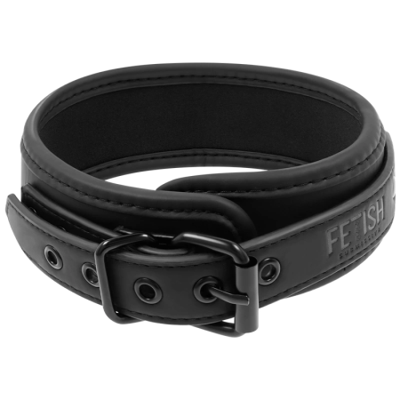 Fetish Submissive Neoprene Collar with Nickel-Free Chain & Leash