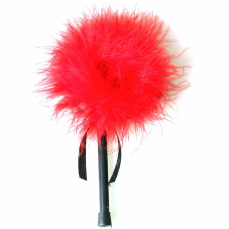 Secret Play Red Marabou Feather Teaser - Soft Touch Sensory Accessory