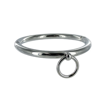 Metal Hard Steel Collar with O-Ring, 18 cm, Shiny Finish, Adjustable
