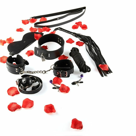 TOYJOY Just For You Multi-Piece Restraint Starter Kit Black