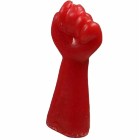 Diablo Picante Decorative Red Fist Candle - Unique Party Accent