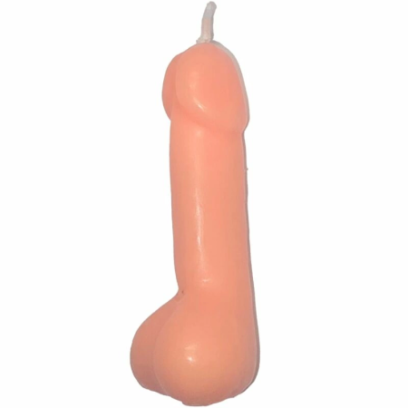 Diablo Picante Party Candle Flesh Tone - Humorous Table Decor, 15 cm