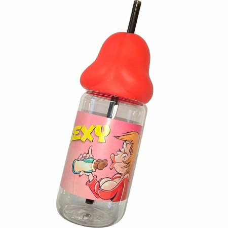 DIABLO PICANTE Red Party Baby Bottle 360ml Fun Shaped Drinkware