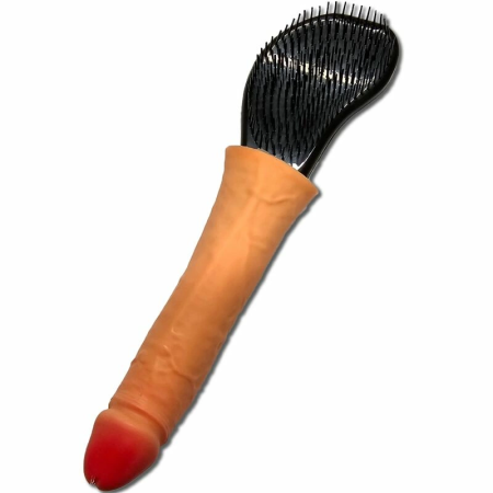 Diablo Picante Hairbrush - Ergonomic Novelty Handle, Black, 21 cm