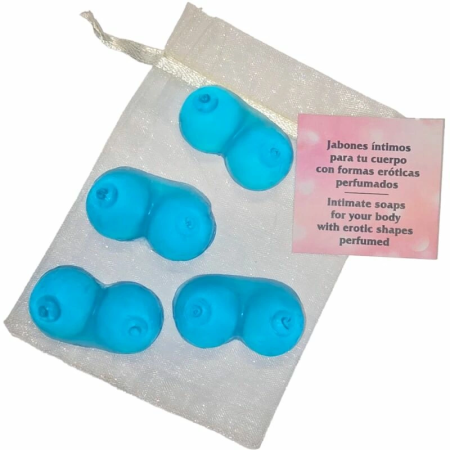 Diablo Picante Mini Scented Soaps Blue Set - 4 Artistic Bath Pieces