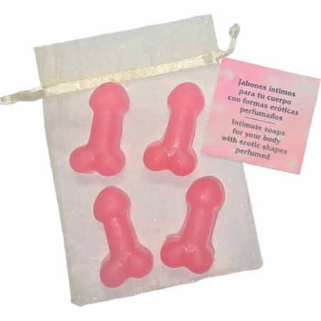 Diablo Picante Mini Scented Soaps Pink Set of 4 - Fun Gift Edition