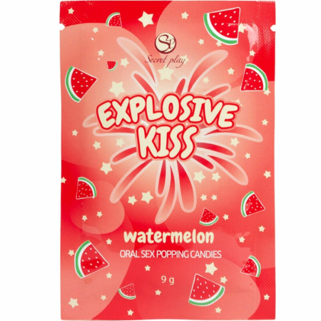 Secret Play Watermelon Effervescent Popping Candy 9g - Single-Use Pack