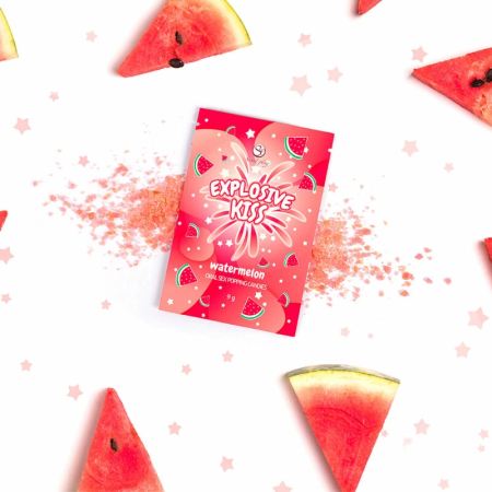 Secret Play Watermelon Effervescent Popping Candy 9g - Single-Use Pack