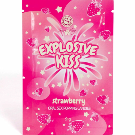 Secret Play Strawberry Fizzy Edible Candies 9g Single-Serve Sachet