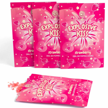 Secret Play Strawberry Fizzy Edible Candies 9g Single-Serve Sachet