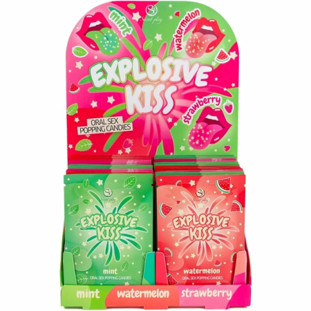 Secret Play Explosive Candy Display 48pcs - Strawberry, Watermelon, Mint