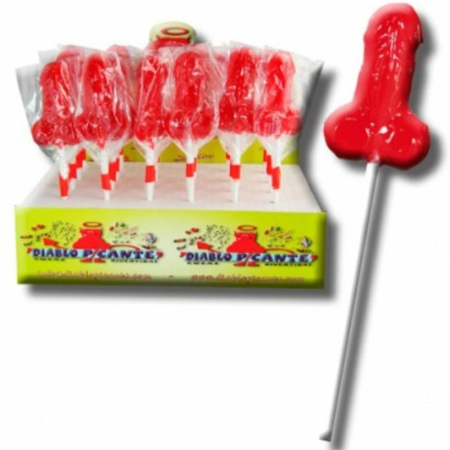 Diablo Goloso Strawberry Gummy Lollipop Party Edition 30g